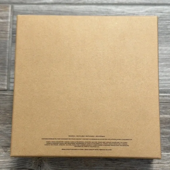 Coach New with Box Set Saddle Brown Leather Valet Trays - Picture 16 of 16